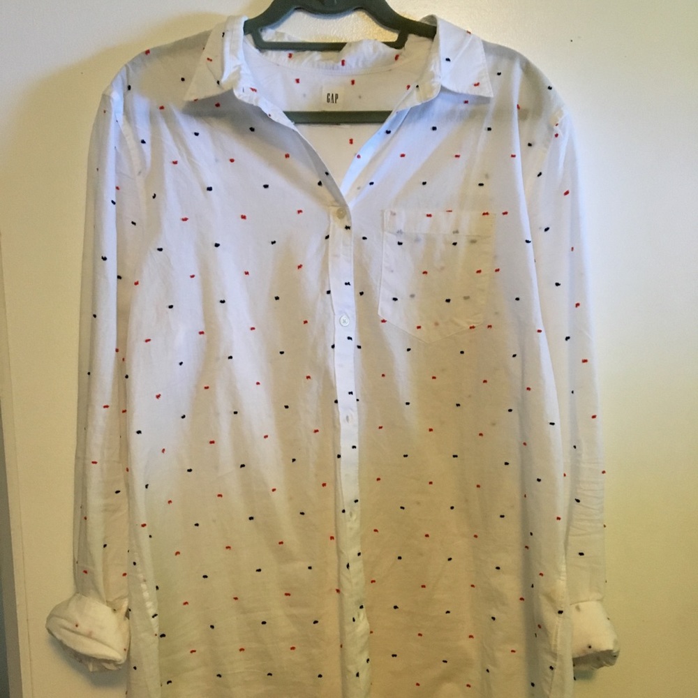 Gap red, white and blue top